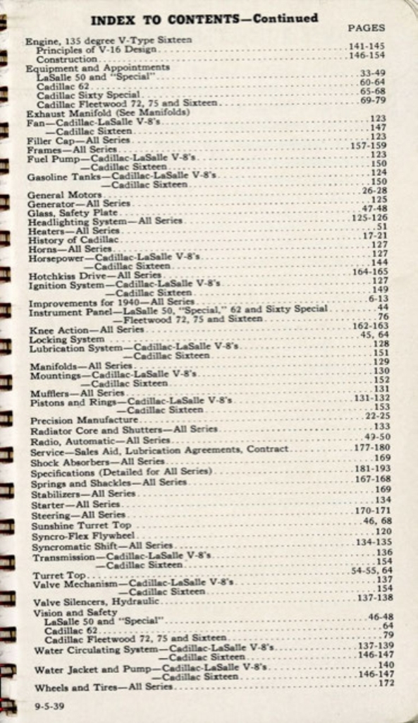 1940 Cadillac LaSalle Data Book Page 84